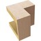 Ekena Millwork 5"W x 5"D x 5"H Wide Chapel Hill Rough Cedar Woodgrain TimberThane Corbel, Primed Tan CORUR05X05X05CHPRCPR - alternate 3